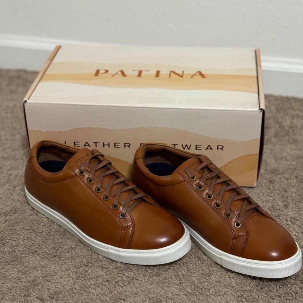 BNWB Men’s Portland Leather honey low top sneakers 7.5 😎🤎🍯
